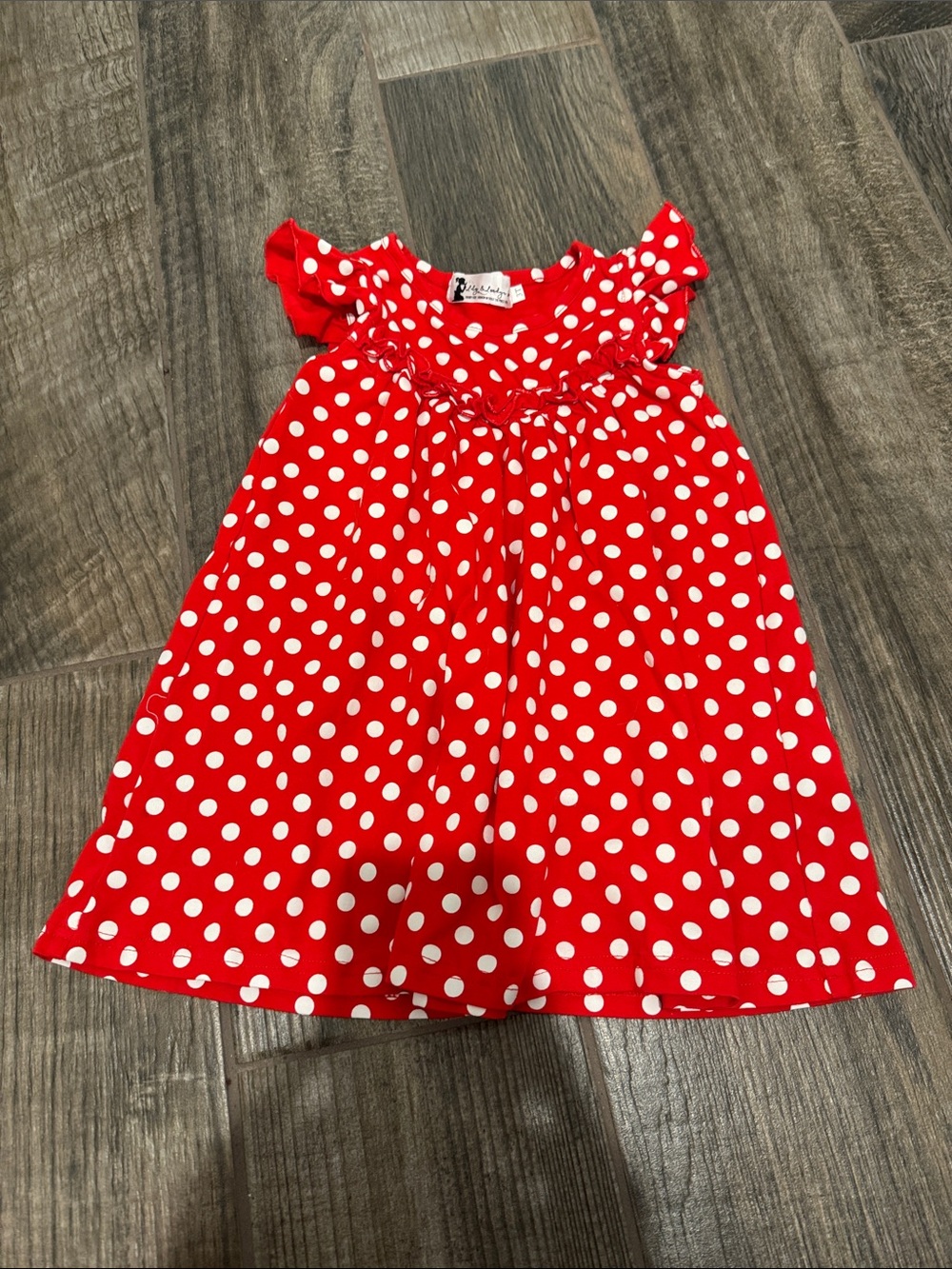 Lily & Londyn Red Polka Dot Girls Dress - size 3T